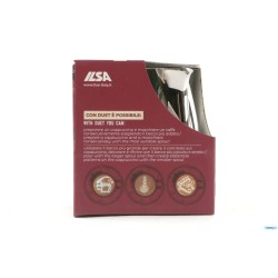 REVOLUTION DUET-LATTIERA 2 BECCHI 50CL TAZZE 6 INOX - BECCO GRANDE DAVANTI E PICCOLO A SINISTRA