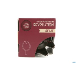 REVOLUTION SPLIT-LATTIERA 2 BECCHI PARALLELI TAZZE 3 INOX 43-3