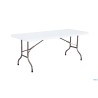 TAVOLO CATERING RETTANGOLARE CM.183X76XH.74 PIEGHEVOLE CON PANNELLO IN HDPE E GAMBE IN ACCIAIO. PORTATA MASSIMA 200 KG
