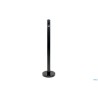 POSACENERE A COLONNA INOX NERO CON BASE