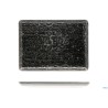 MATHERIA BLACK-PIATTO RETTANGOLARE IN PORCELLANA CM.30X22